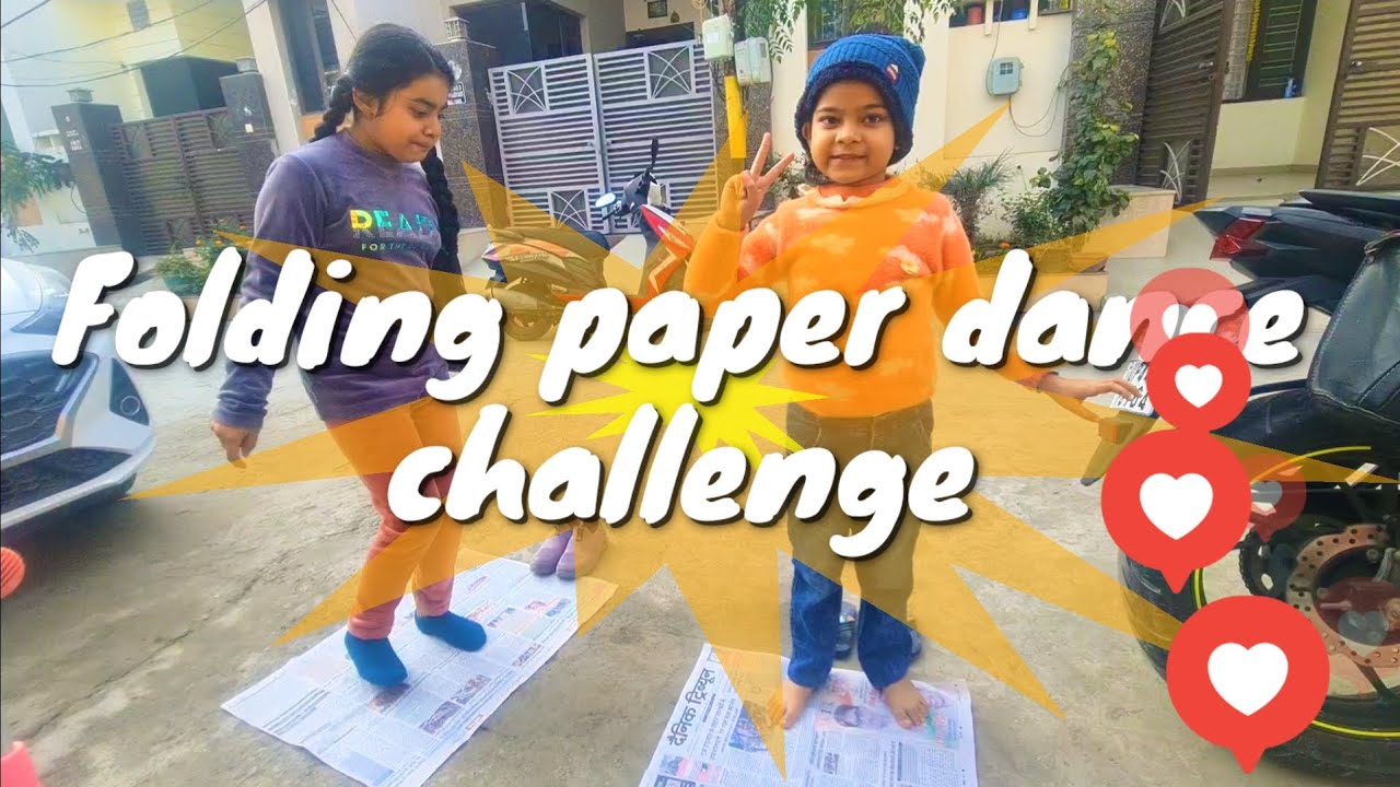 Paper Danxe folding paper dance challenge#trending #kidschallenge#dancekids - YouTube