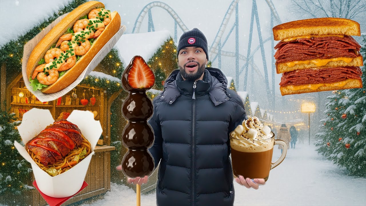 ALLES ESSEN AUF DEM KRASSESTEN WEIHNACHTSMARKT + FREIZEITPARK 😍🤤 (CRANGER)