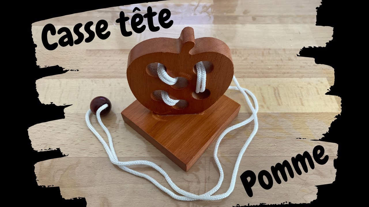 Jeu casse tête 3D pomme 