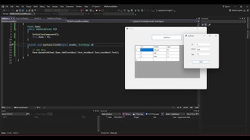C# Tutorial -  Add Row To DataGridView From Another Form In C#