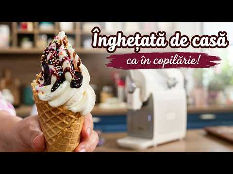 Homemade childhood ice cream with the Tefal Friezy machine