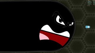Wormate.io 1 Giant Monster Worm vs. 1 Tiny Invasion Worms Epic Wormateio Best Trolling Gameplay!