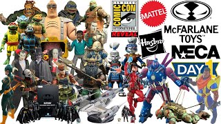 SDCC 2023 Day 1 - Mattel - NECA - McFarlane Toys - Hasbro - MOTU - WWE - Marvel Star Wars TMNT DC