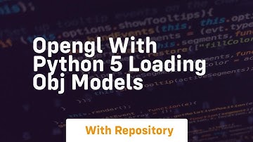 opengl with python 5 loading obj models