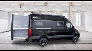 Amazing increase in FLOOR SPACE with large SLIDE OUT.  Star Van Mercedes camper, 2024 innovation!