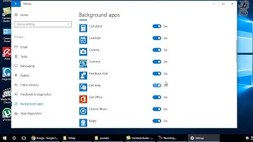 How to disable all background Apps at once in Windows 10