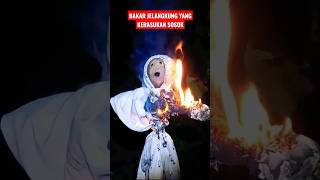 JELANGKUNG INI MENAMPILKAN EKSPRESI KEPANASAN SAAT DI BAKAR