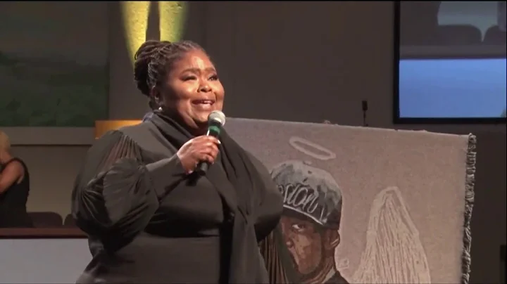 Kathy Taylor at George Floyd Homegoing