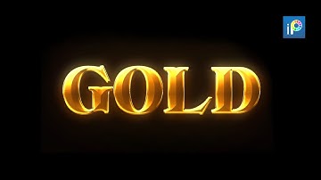 How To Make Golden Text On Android gold text effect SumitGfx