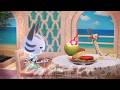 【あつ森BGM】海辺のカフェで聴くボサノバ☕🏖️|波音 × 環境音|作業・勉強・リラックス用Playlist