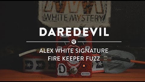 Daredevil Miss Alex White (White Mystery) Signature Fire Keeper Fuzz | Reverb Video Demo