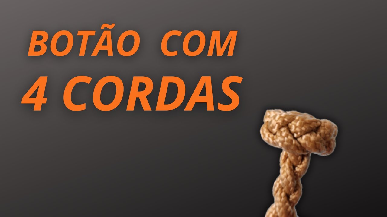 BOTÃO COM 4 CORDAS | Muito Fácil