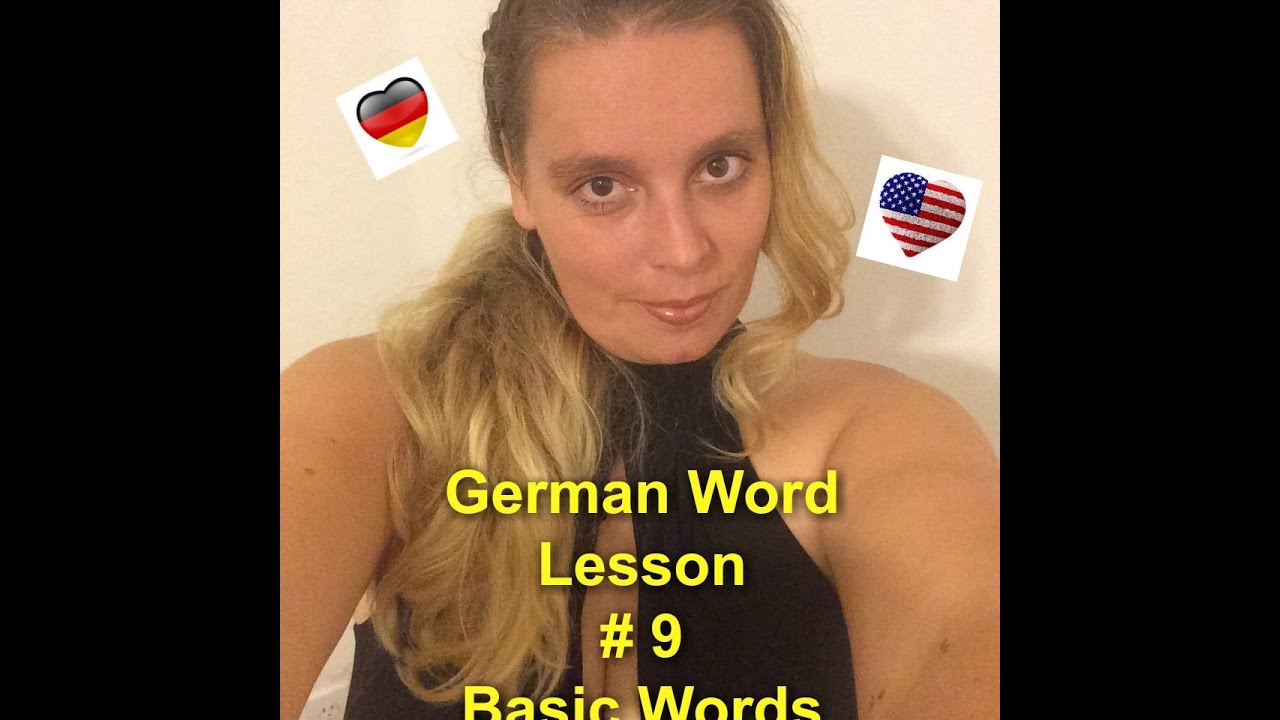 LEARN TO SPEAK GERMAN THE EASY WAY (lesson 9) - YouTube