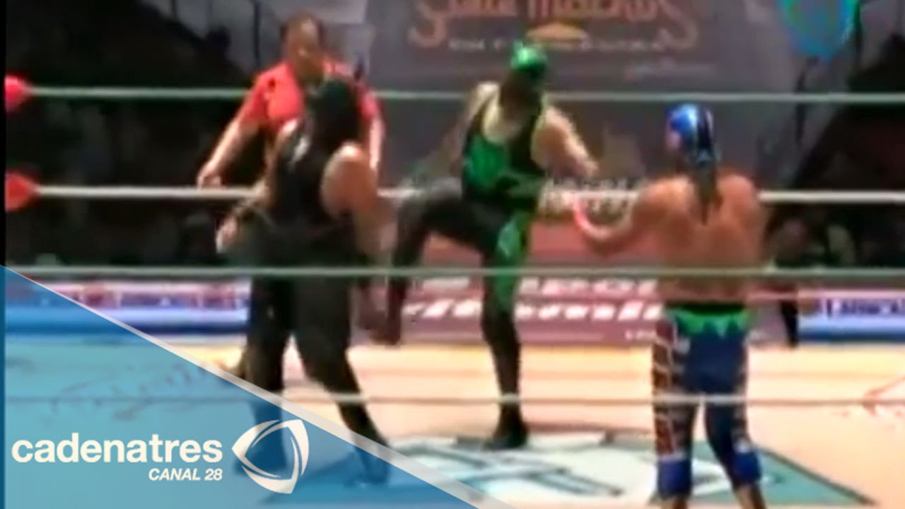Oro jr, Soberano jr y Pegasso vs Sangre Azteca, Cancerbero y Raziel 20/05/2015