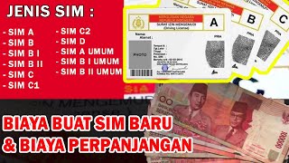 JENIS - JENIS SIM DAN BIAYA PEMBUATANNYA | ID INFO