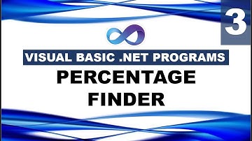 VB.net - Percentage Finder - CLASS 3