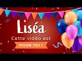 Joyeux anniversaire lisa 