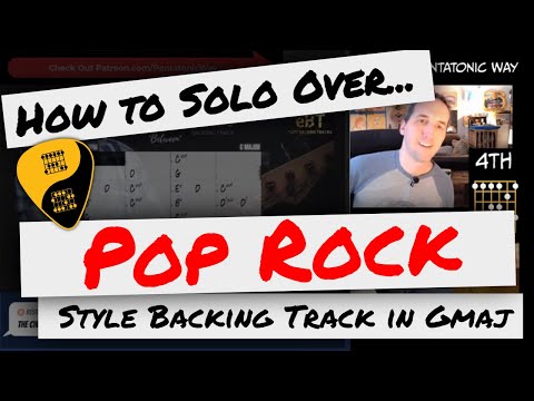 🎸 How to Solo Over Backing Tracks | Pop-Rock Backing Track in G Major!