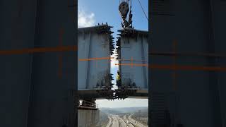 The Bridge Closed The Gap... Without Moving Fast 🌉😳 #construction #concrete