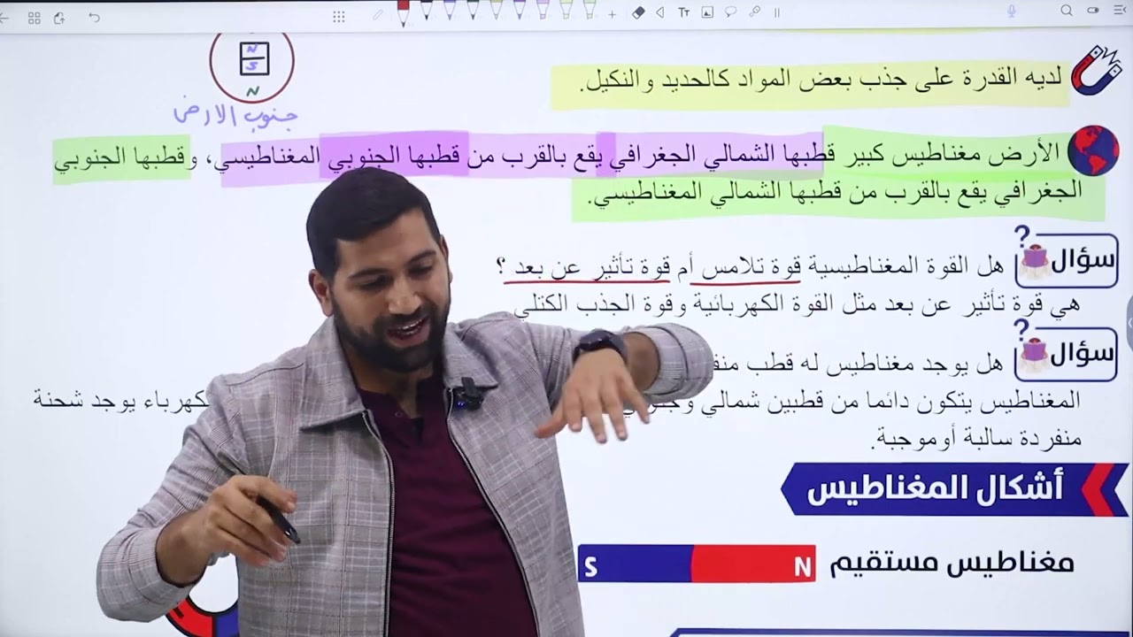 الحصة الأولى مفهوم المجال المغناطيسي  