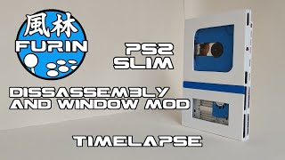 PS2 Slim window and colour mod (Full timelapse)