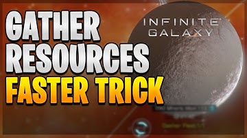 How to Gather Resources Fast Tips | Infinite Galaxy