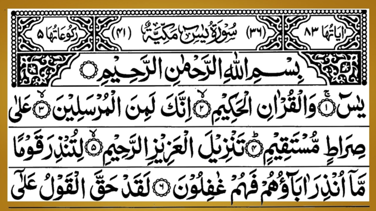 Surah Yasin | Surah Ar Rahman Surah Mulk | یس سورہ | Beautiful Recitation | hctwonursk | EPM-00788
