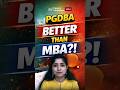 Thinking MBA? Wait! PGDBA Might Be Better | Career Launcher MBA #shorts