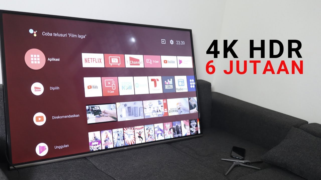 4k Hdr Cuma 6 Jutaan Emang Bagus Tcl A8 Review Youtube