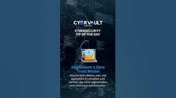 Implement a Zero Trust Model 🔐 Cybrvault Cybersecurity Tip Of The Day