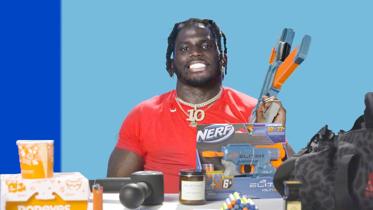 10 Things Miami Dolphin Tyreek Hill Can't Live Without | GQ Sports