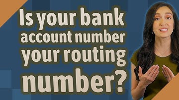 Is your bank account number your routing number?