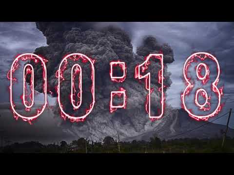 Volcano ⚡ELECTRIC⚡ 1 minute  timer  countdown alarm🔔
