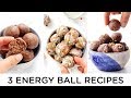 3 *MORE* ENERGY BALL RECIPES ‣‣ easy & no-bake snacks