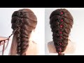 Beautiful hairstyle for bridesmaid | hairstyle trick for girls | ponytail hairstyle