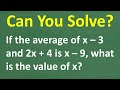 Algebra Problem Solving Quiz