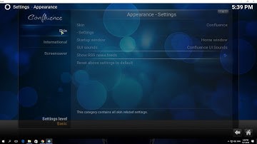 How to Hide RSS news feeds in Kodi