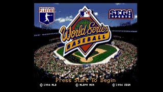 Padres / Dodgers Sim - World Series Baseball - Sega Genesis (1994)