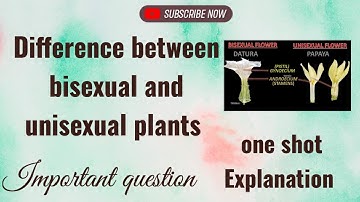 Difference between bisexual and unisexual plants | #science #biology #learn #important #wow #botany
