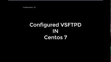 Configured vsftpd in Centos 7