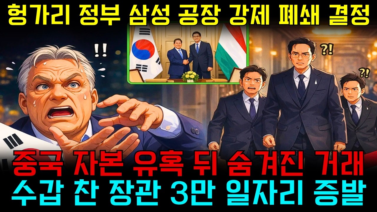 헝가리가 삼성을 쫓아냈다… 그러나 무너진 건 유럽 경제였다환경 조작 스캔들, 3만 개 일자리 증발의 전말