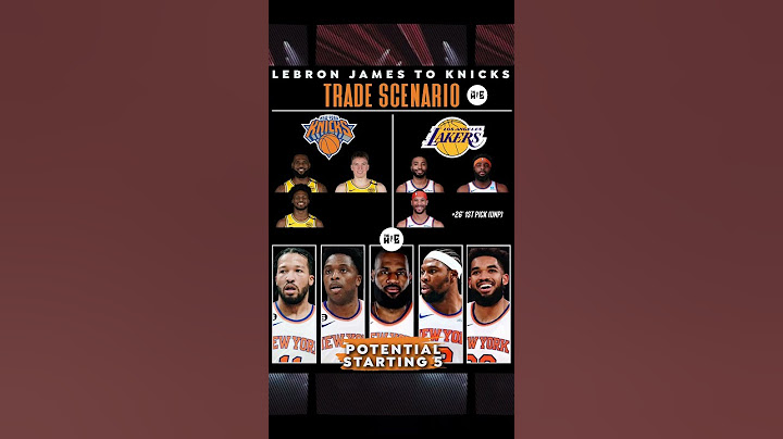 LEBRON JAMES TO THE NEW YORK KNICKS TRADE SCENARIO!