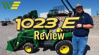 john deere 1023e subcompact tractor walkaround overview