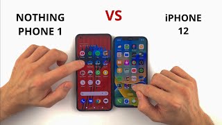 Nothing Phone 1 vs iPhone 12 | SPEED TEST