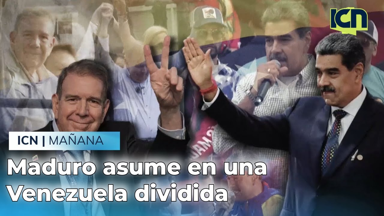 Maduro inicia nuevo mandato en medio de una Venezuela fracturada - YouTube