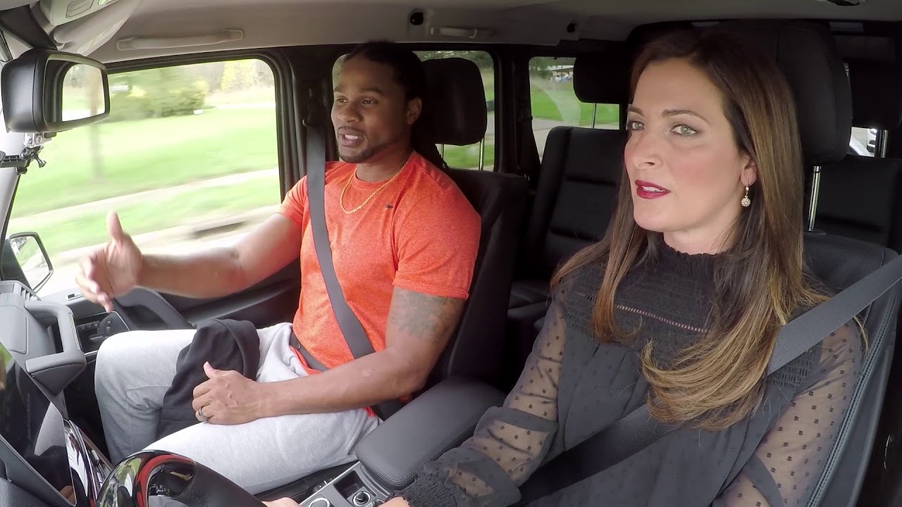 Driving Cleveland Josh Cribbs, Former NFL player Cleveland Browns