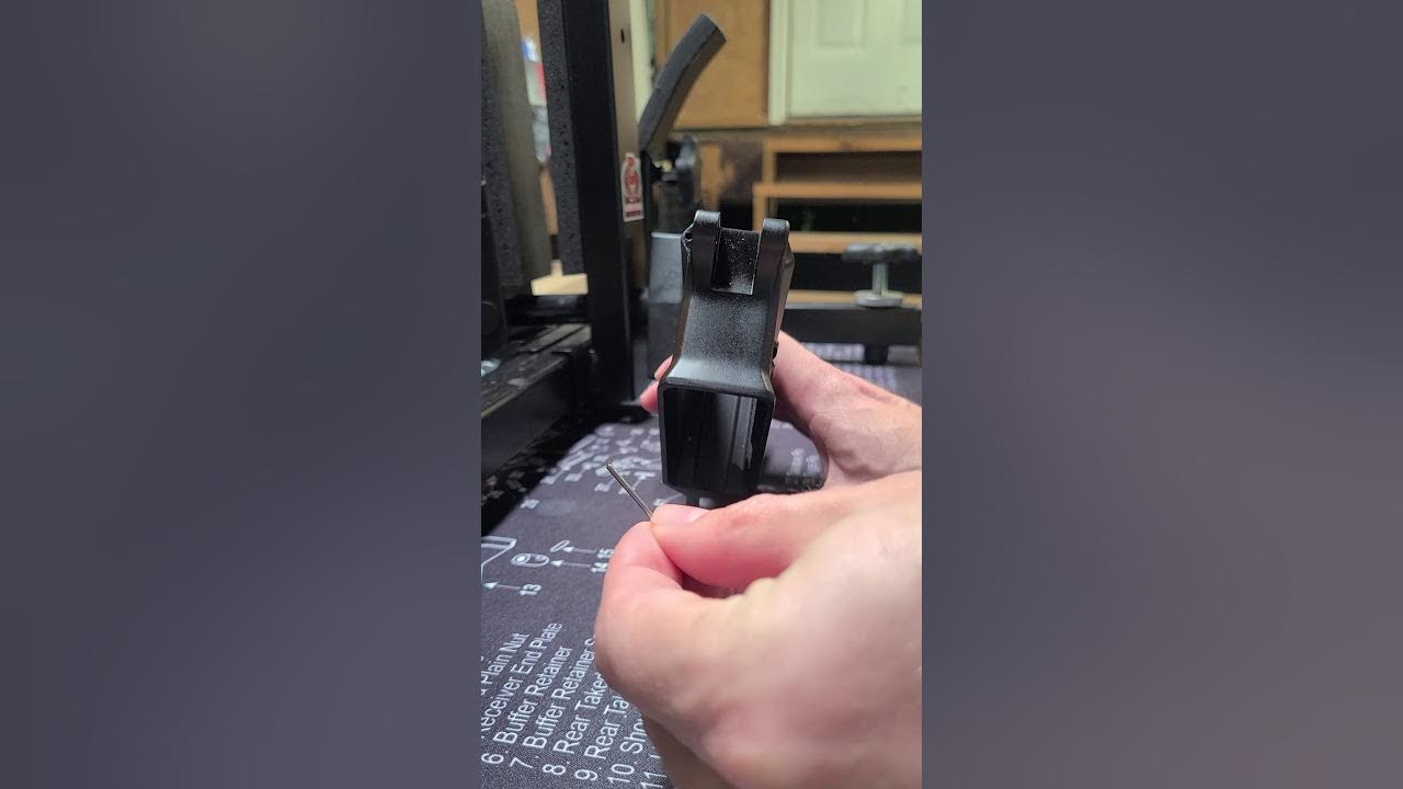 How to remove stuck detent in pivot pin spring hole for AR15 YouTube