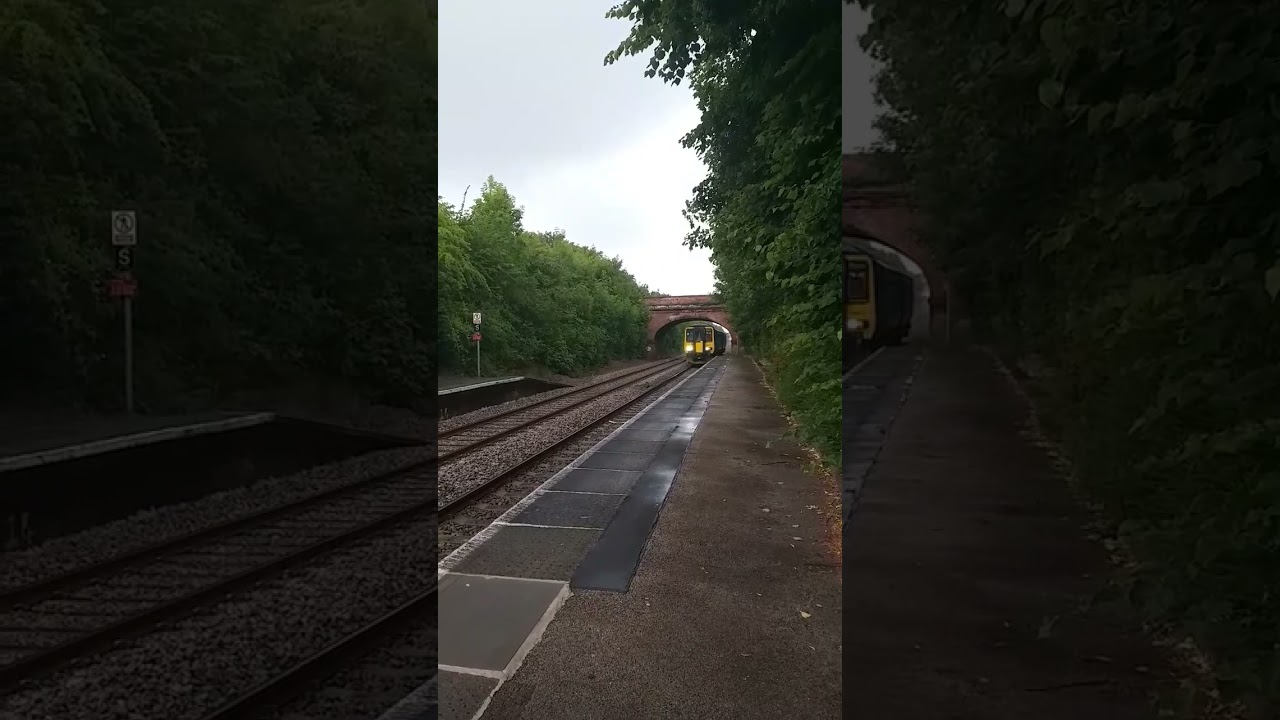 Class 156 sprinter passing Elton and Orston. 