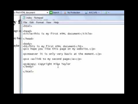 Working with anchor tags using Notepad