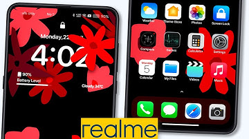 iOS 17 theme with Depth effect for Realme and Oppo devices | DARK VERSION